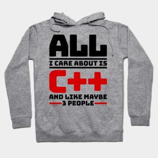 All I care about is с++ and like maybe 3 people Hoodie